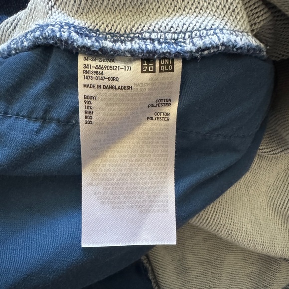 Men's UNIQLO Indigo dye sweat cardigan, Medium - Picture 6 of 8